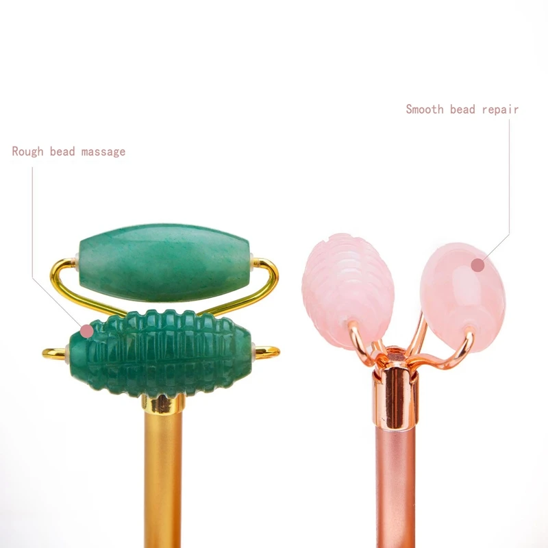 

1Pc Double-Head Jade Roller Massager Creative Massager Practical Body Care Tool for Face