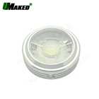 Комплект алюминиевых ламп COB, 2 шт., 3 Вт, 5 Вт, 7 Вт, прожекторСветодиодная лампа, главный дом, радиатор, печатная плата, линза, чип COB, драйвер, бесплатная доставка