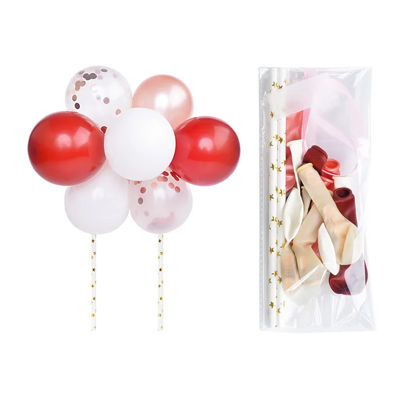 10pcs 5inch Balloon Garland Arch Cake Topper Novelty Wedding Toppers for Kids Birthday Party Baby Shower Decorations | Дом и сад