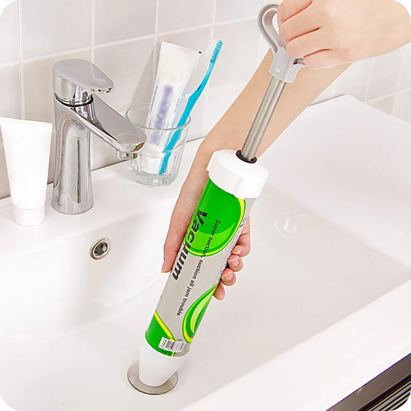 Toilet Air Power Drain Blaster Cleaner Suction Pump High-Pressure Powerful Manual Sink Plunger Opener Bathroom Plungers | Дом и сад