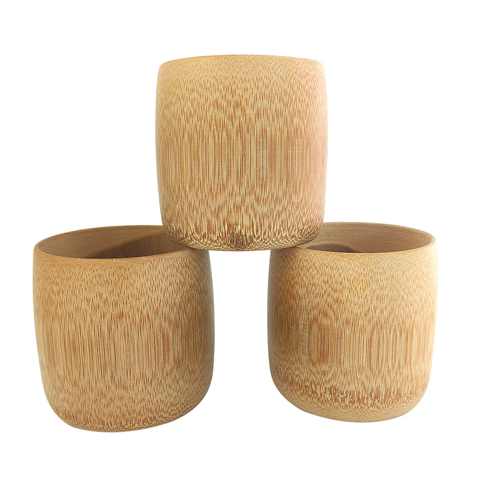 Домашние чашки для чая в японском стиле Природный бамбук чашка из бамбука ручной