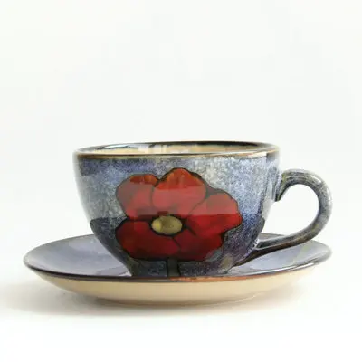 Керамическая кофейная чашка в японском и южнокорейском европейском стиле ретро