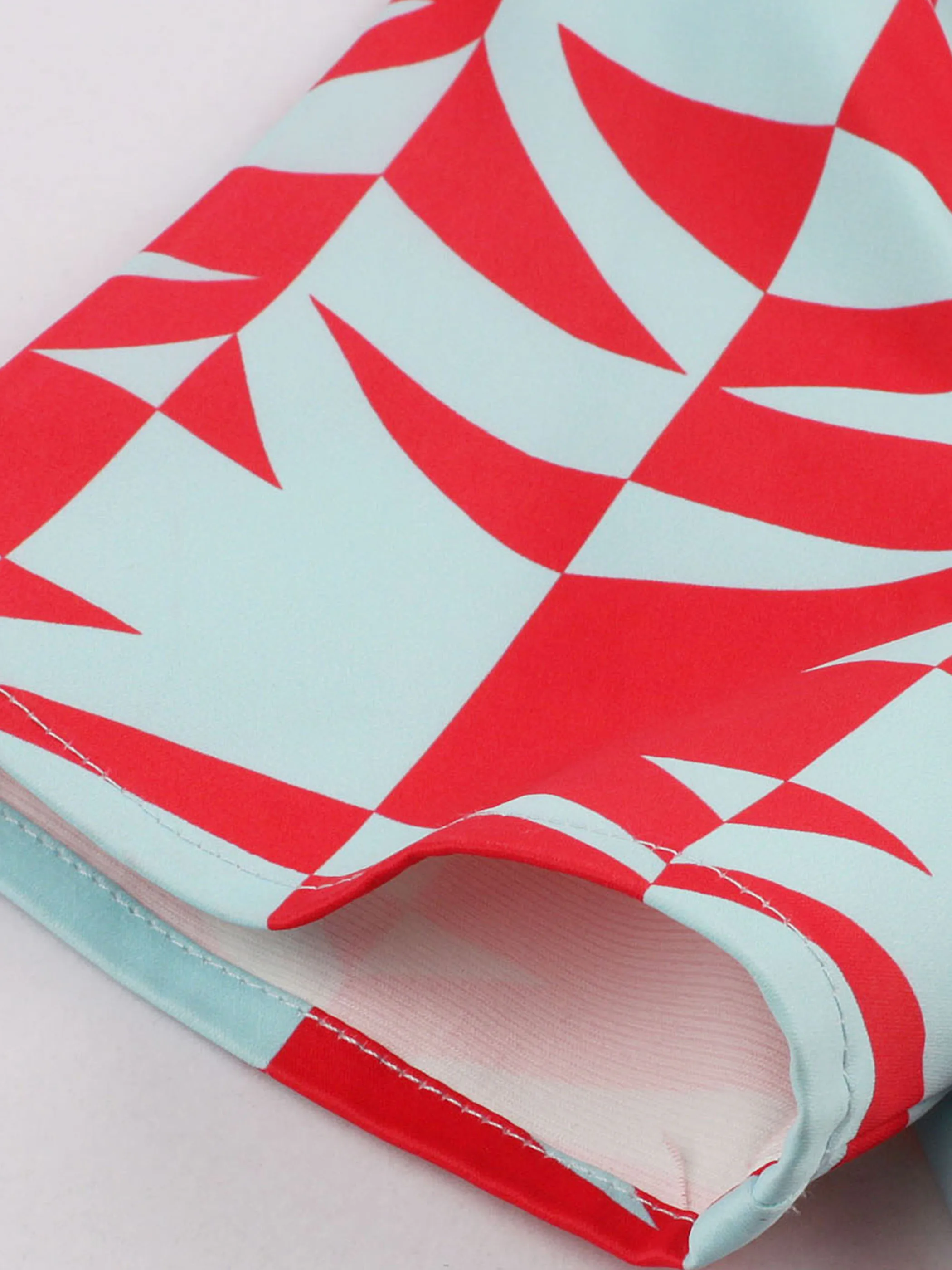 Женское платье с геометрическим рисунком рокабилли на весну и лето 2020 винтажное