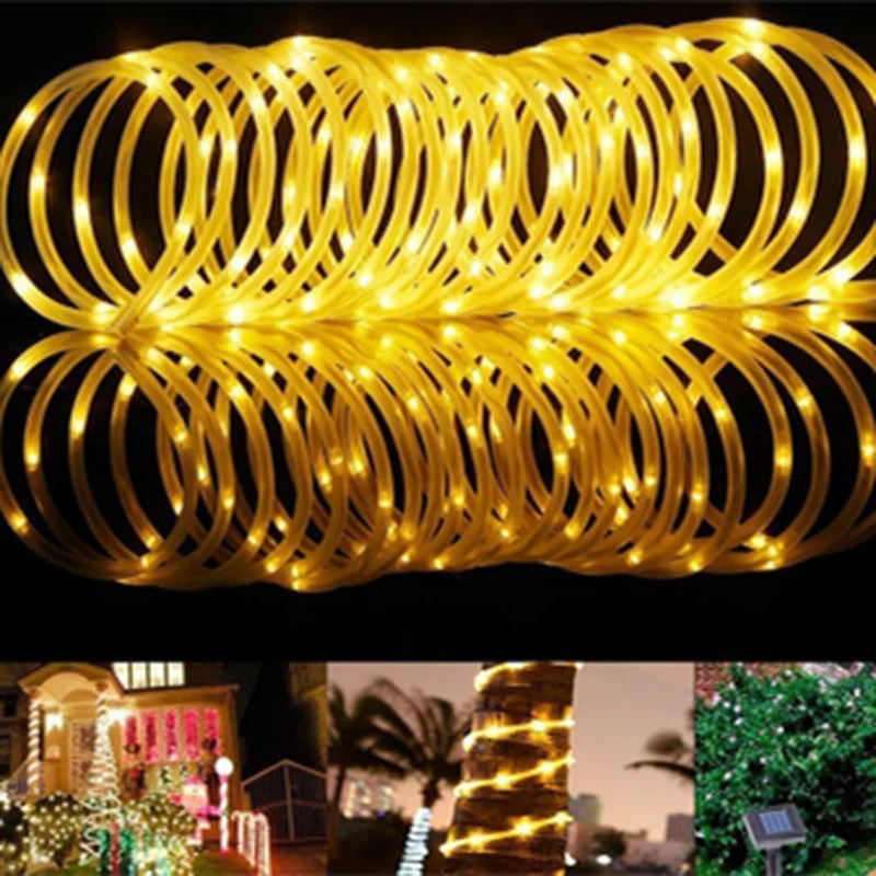 

5M Led Strip Lights Christmas Leds Light for Garden Decoration Party Garland Curtain Solar Power Holiday Waterpoof Outdoor Luces
