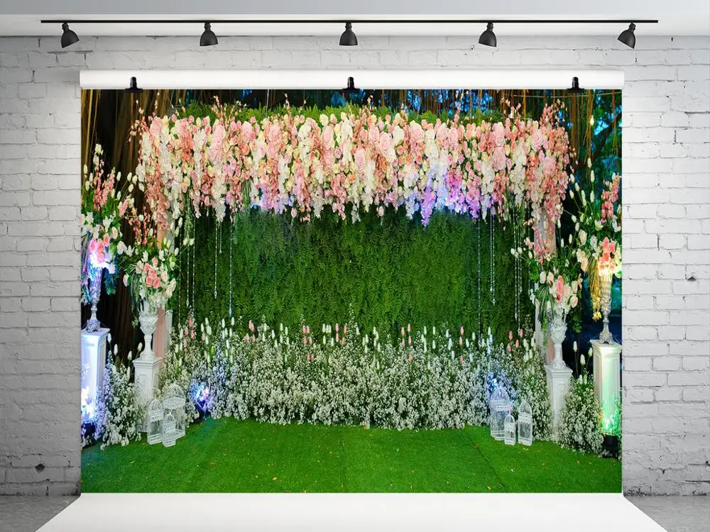 Kate 10x10ft цветы стена свадьба фон фотография принцесса Decoracion фотографический