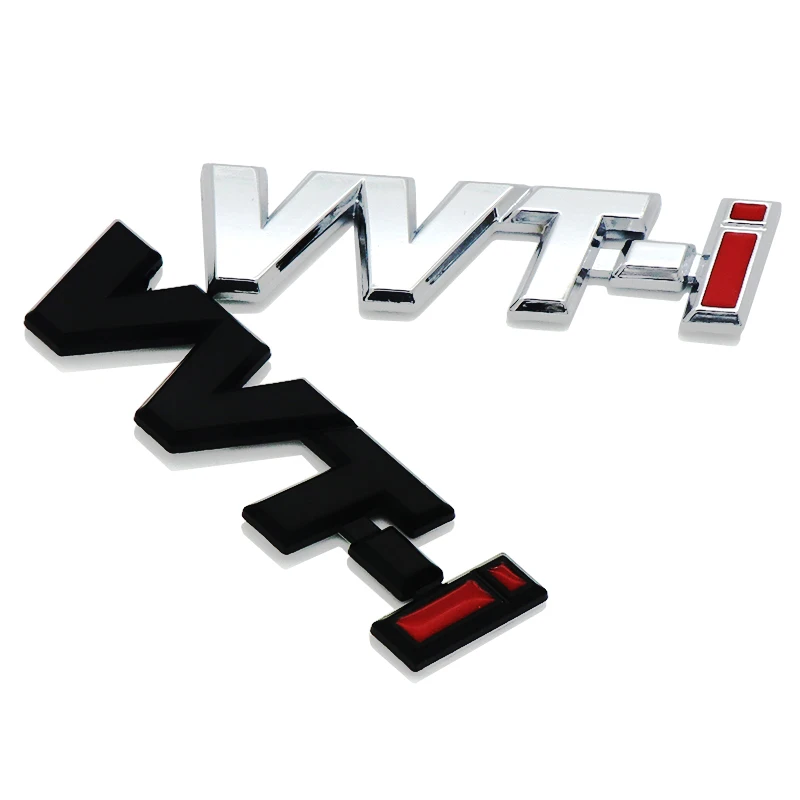 1 шт. металлический логотип VVTI хром серебряная полоса стикер Fender для автомобиля