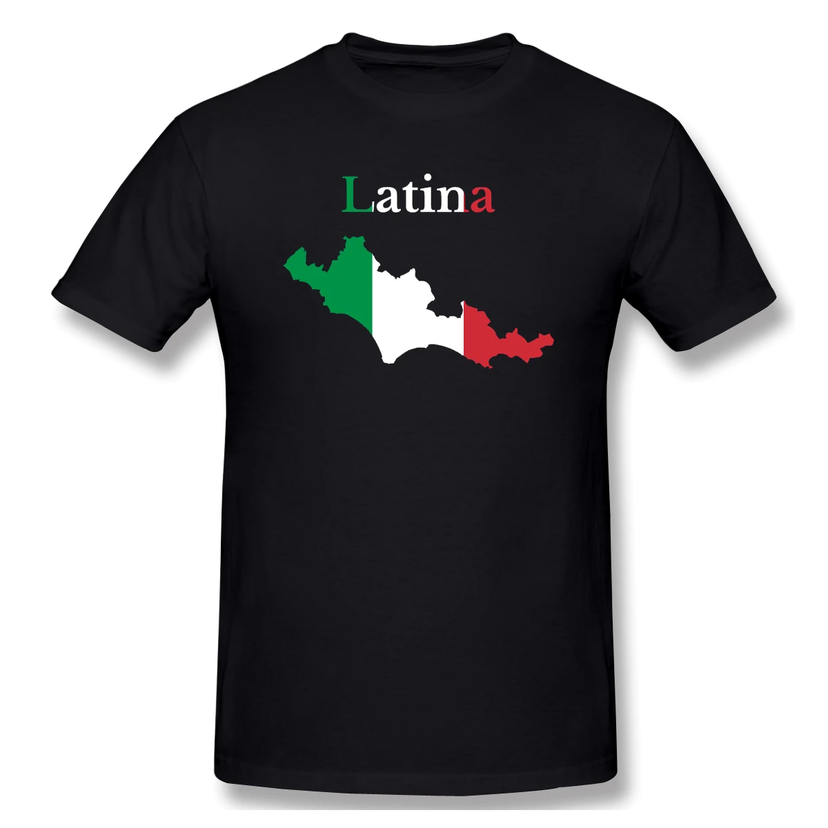 

Футболка мужская базовая с коротким рукавом, провинция латина, карта итальянской провинции с юмором, R282 топы, европейский размер