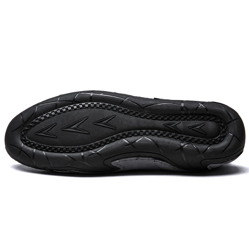 

Men Casual Shoes Leather Fashion Men Sneakers Handmade Breathable Mens Loafers Moccasins Lightweight Boat Shoes Plus Size 38-48