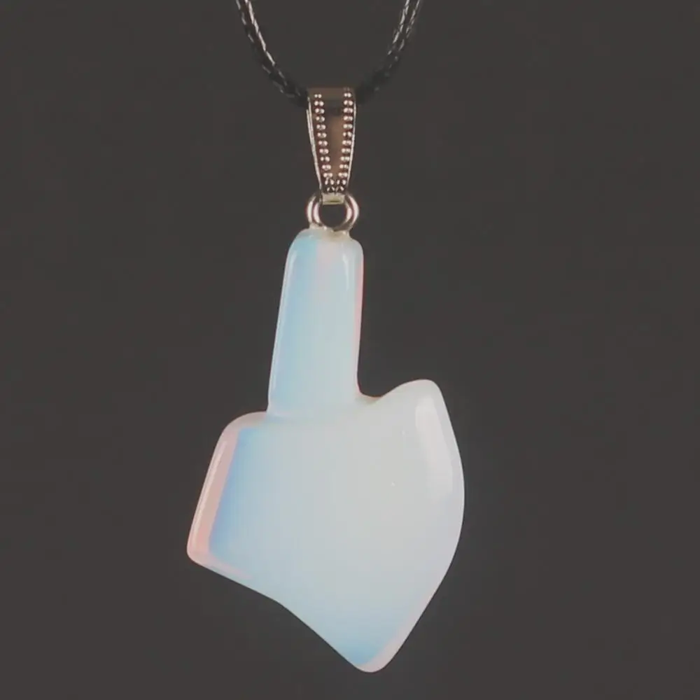 

24PCS 2019 New Lovely Axe Shape Necklace Choker Pendant Natural Gem Stone Crystal Necklace Earring Pendant Fine Jewelry Making