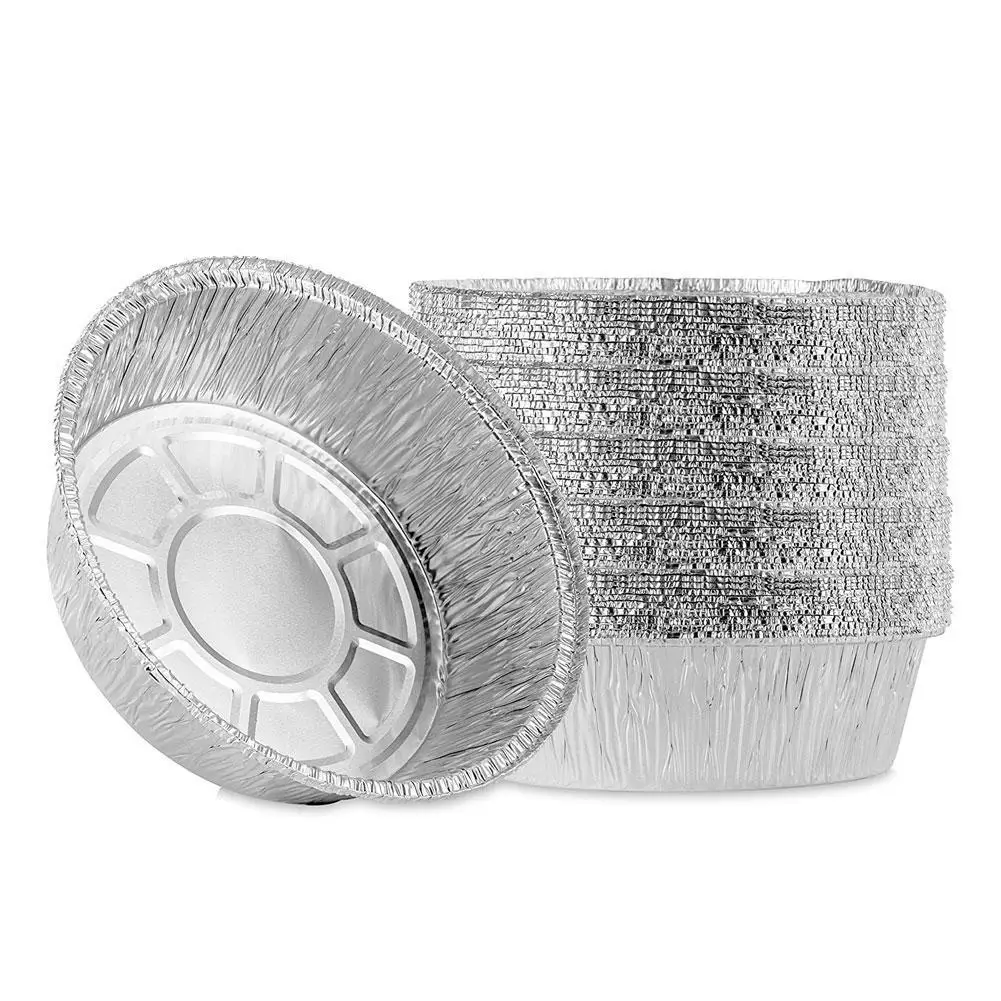 

50 шт., многоразовая коробка из алюминиевой фольги для барбекю