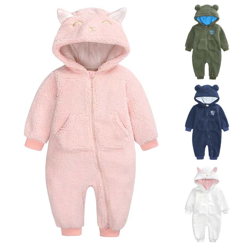 

New Arrival Rompers Baby Girl Clothes Newborn Jumpsuits Infant Hooded Romper Cute Toddler Bodysuits Ropa Bebe Recien Nacido