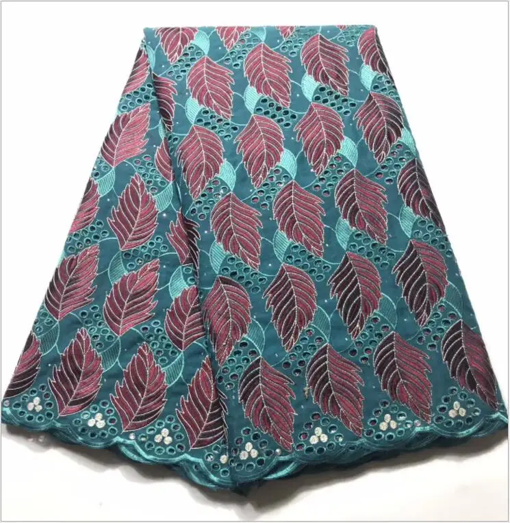 

5 Yards Swiss Lace Fabric Embroidery African Cotton Lace Garment Sewing Cloth High Quality Occasional Wear Gown