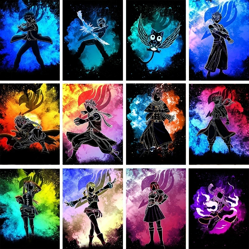 

Anime Fairy TailDiamond Painting Full 5D DIY Diamond Art Mosaic Embroidery Cross Stitch Kit Home Decor,зеркальные наклейки