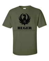 ruger black logo t shirt 2nd amendment pro gun brand tee firearms rifle pistol