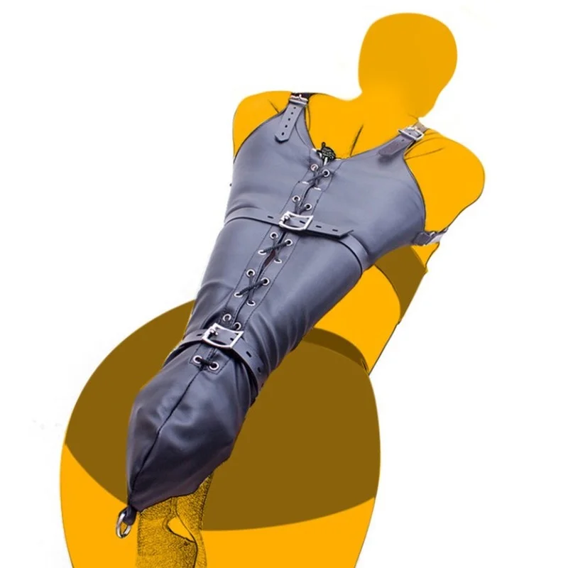 BDSM бандаж на ноги/бандаж для рук задняя прямая куртка SM кожаная подлокотница