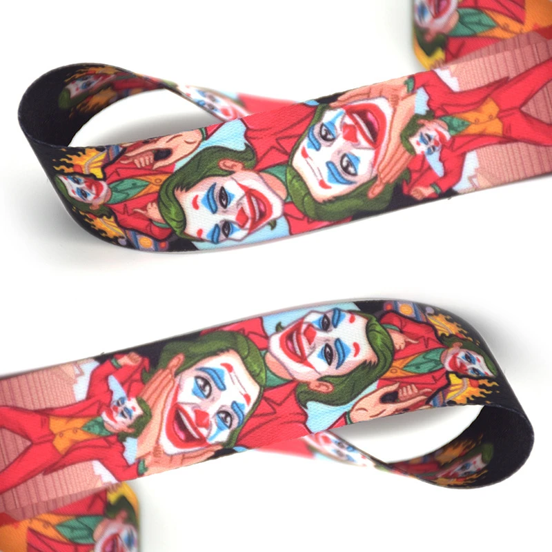 

Joker Cosplay Character Props Mobile Phone Lanyard Wristband Keychain Ribbon Lanyard Adult COS Props Men And Women Couples Gift