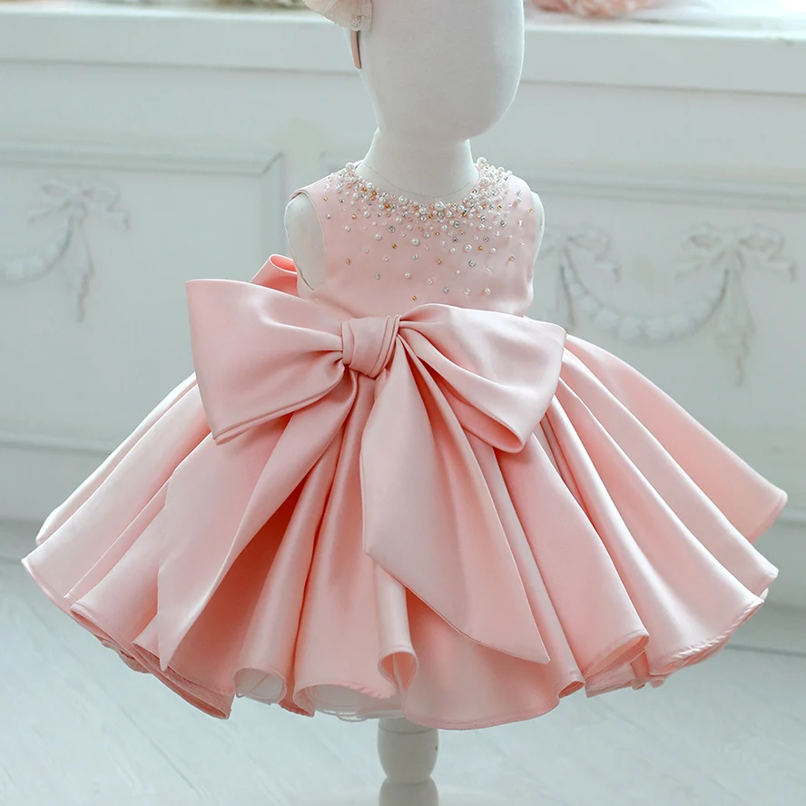 Baby Infant Girl Clothes Tutu Kids Baptism Dress Baby Girls Dresses Christening 1 Year Birthday Outfits