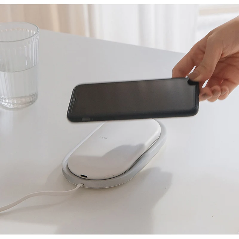 2018 новейшее SIKAI двухрежимное Беспроводное зарядное устройство магнитный