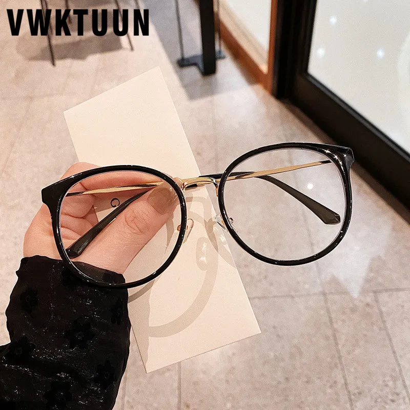 

VWKTUUN TR90 антибликовыми свойствами светильник, круглые очки Оптические очки Для женщин мужчин синий светильник блокировка очки для чтения оч...