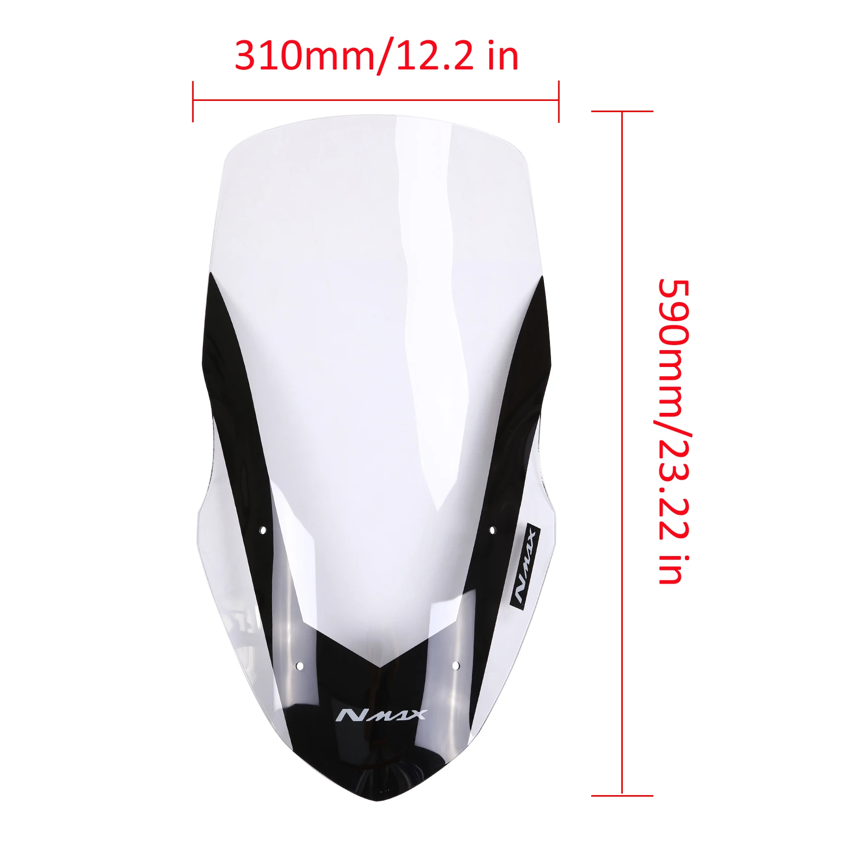 Motorcycle Windsn Windshield Deflector Transparent for Yamaha NMAX155 N-MAX 125 NMAX 155 2016-2018 |