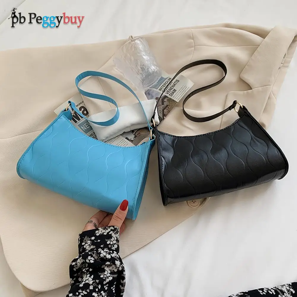 

Винтажная женская сумка через плечо с тиснением, однотонные Сумки из искусственной кожи, элегантная дамская сумочка, сумка на плечо