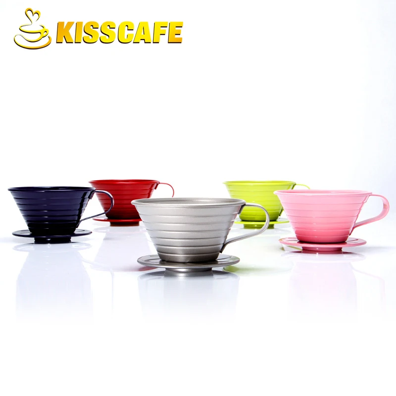 Капельница из нержавеющей стали чашка для кофе V60 капельная Кофеварка 4 вида