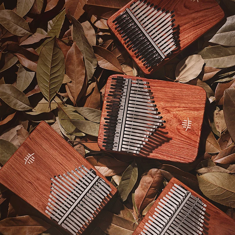 Hluru A 21 keys kalimba Thumb piano xylophone Kevazingo 17key portable keyboard vibraphone Zambian guibourtia Musical instrument