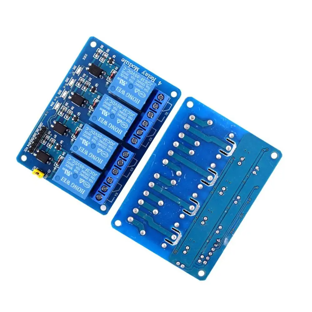 4 канала 5V релейный модуль для Arduino Raspberry Pi Arm Avr Cn полосная 5В реле расширения