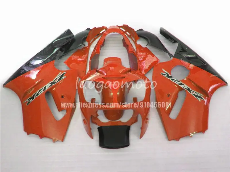 

Комплекты обтекателей для кузова Kawasaki Ninja ZX12R 2000 2001 orange blk zx12r 00 01 ZX 12R