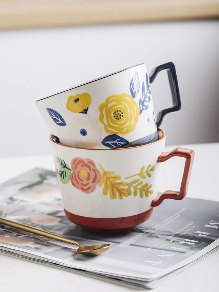 Plain White Bone China Coffee Mug Porcelain Luxury Ceramic Vintage Cup Cafe Tea Thermo Taza Couple EE50BD | Дом и сад