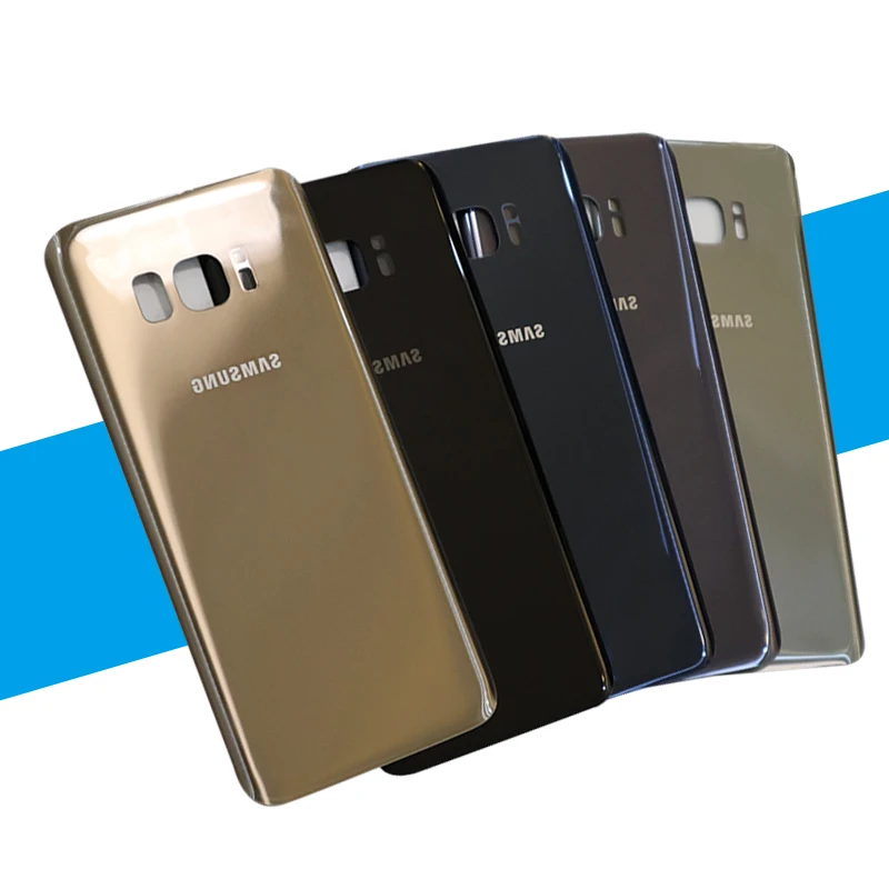 Задняя крышка galaxy s8 Samsung Galaxy S8 чехол для задней панели 3D стеклянный чехол для батареи для samsung S8 замена корпуса+ клейкая наклейка
