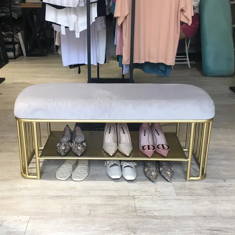 Скандинавский стул для обуви входной двери домашний шкаф магазина одежды из