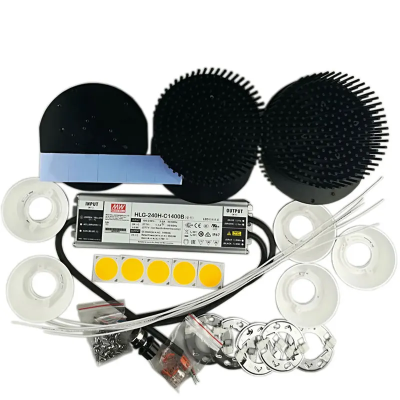 250 Вт cree cxb3590 diy cob светодиодный светильник комплект с HLG-240H-C1400B | Лампы и освещение