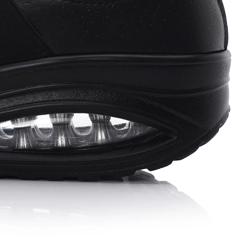 Красная Тонизирующая обувь женские водонепроницаемые кожаные кроссовки на