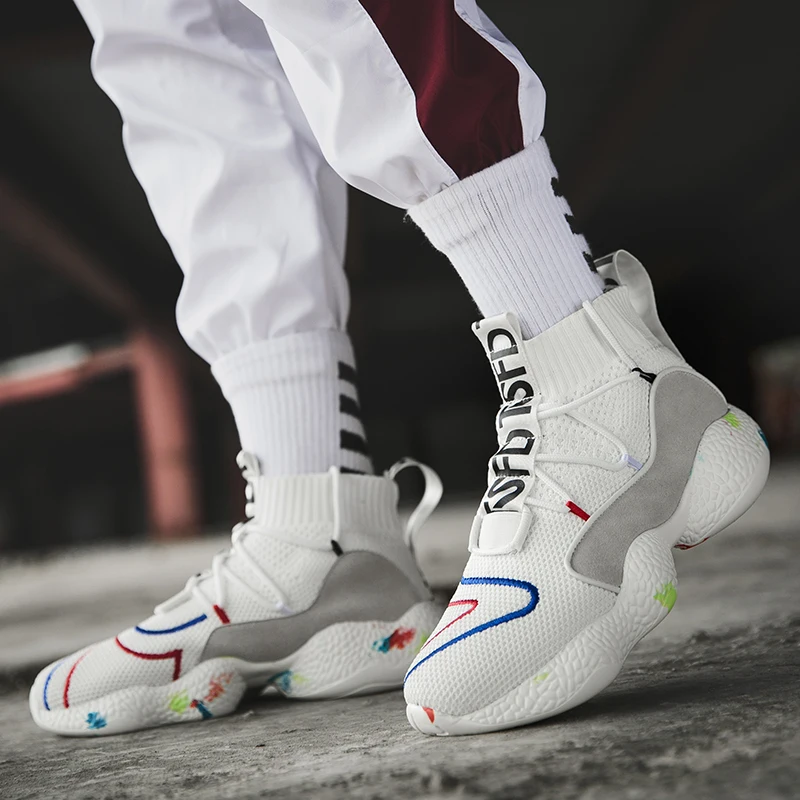 Running Shoes Men Camo Socks Sneakers Athletic Sports Shoes for Women Male Sneakers Breathable Jogging Trainer Socks Boots