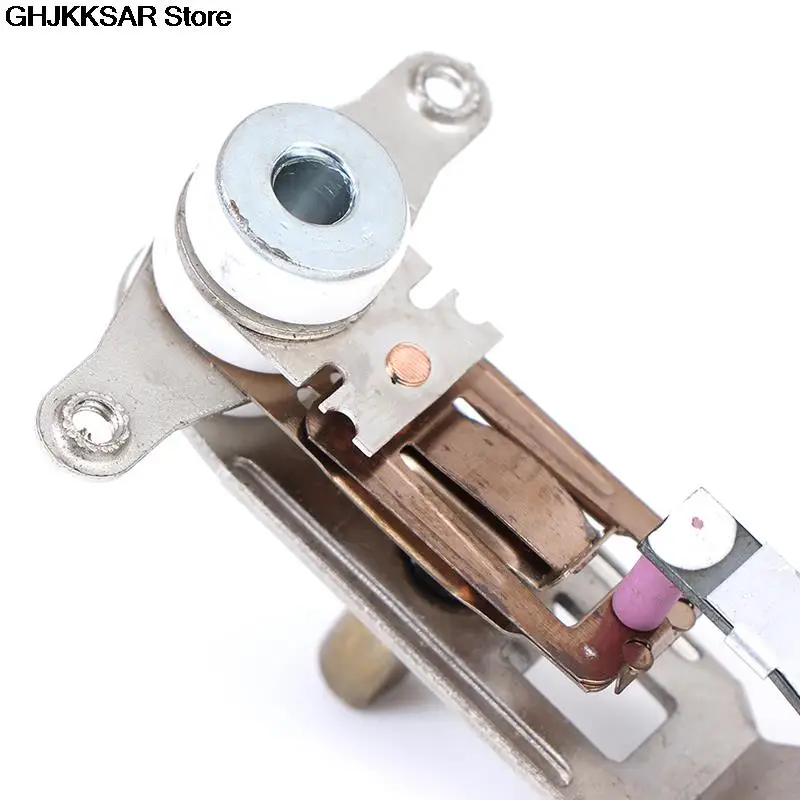 

1pc Household Electric Iron Thermostat Thermal Control Silver Tone AC 250V 10A