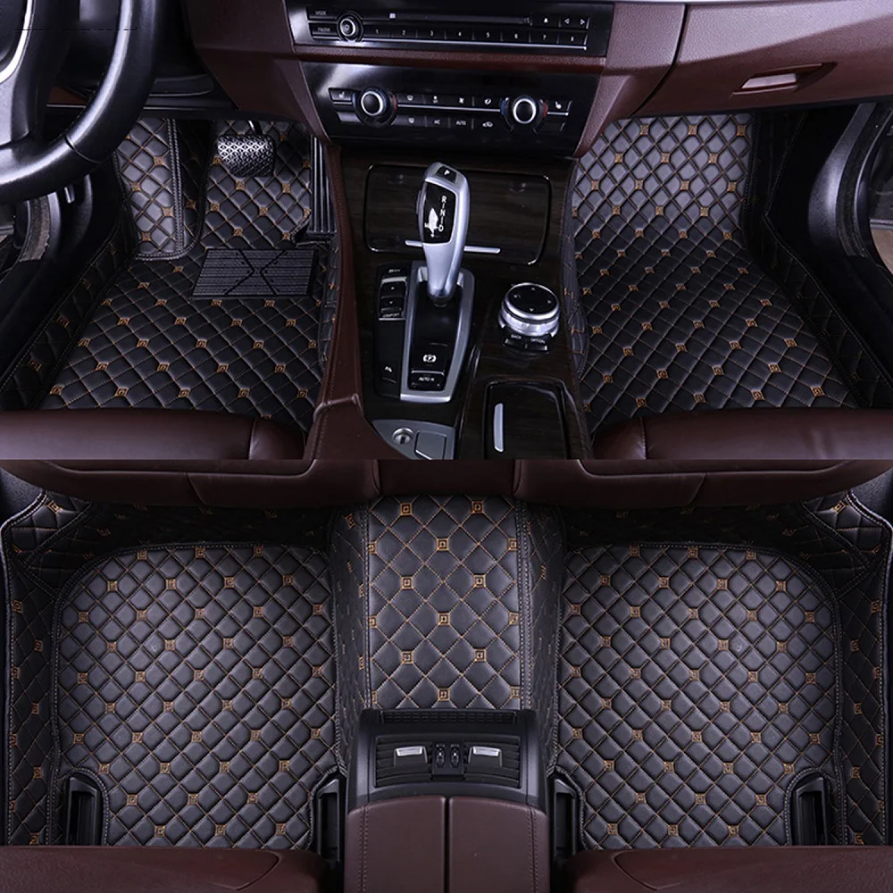 Custom car floor mats for JEEP Grand Cherokee SRT Compass Renegade Comma Waterproof leather Anti-slip carpet | Автомобили и
