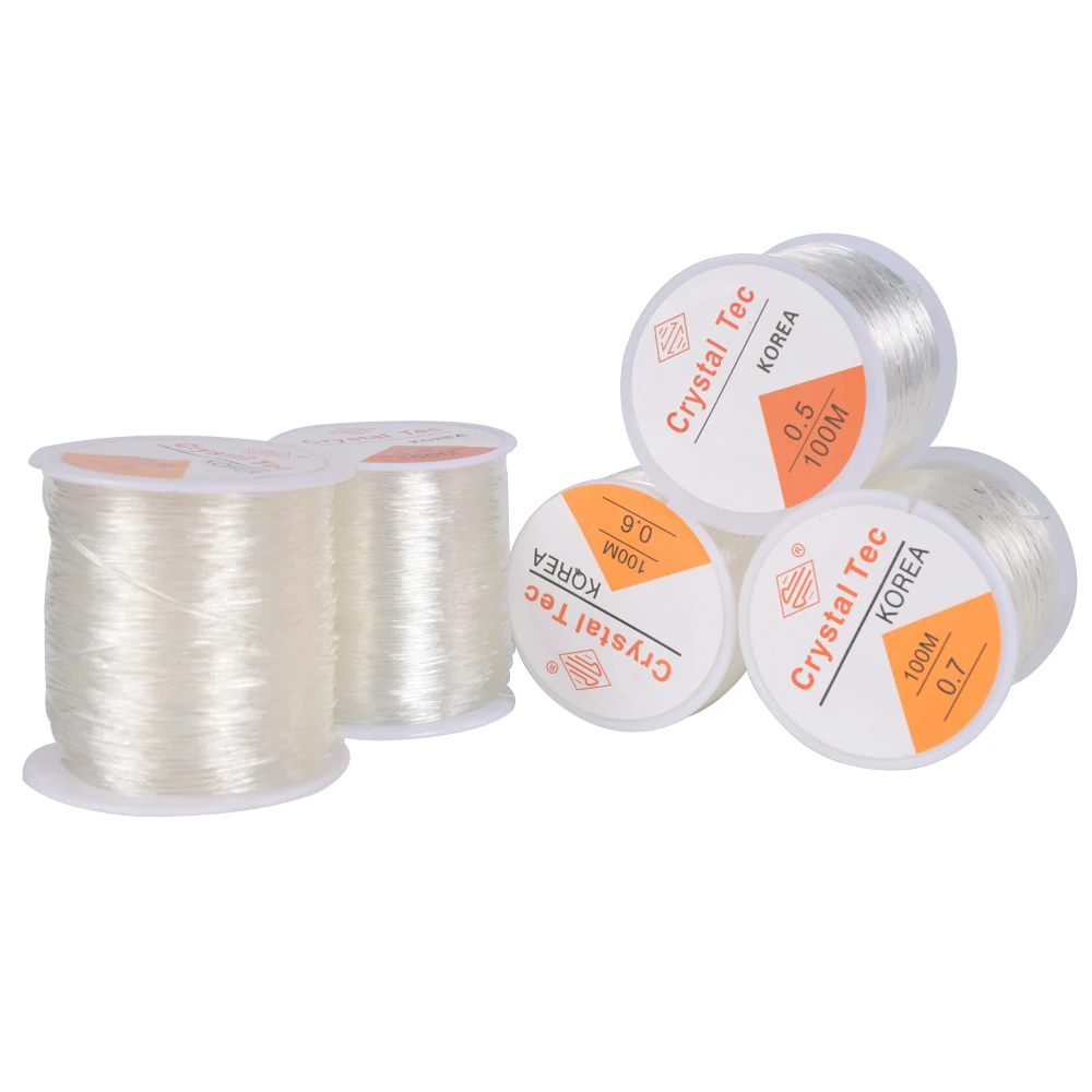 

393 Inch/Roll Crystal DIY Beading Stretch Cords Rope Strong Elastic Line Jewelry Making Supplies Necklace Bracelet String Thread