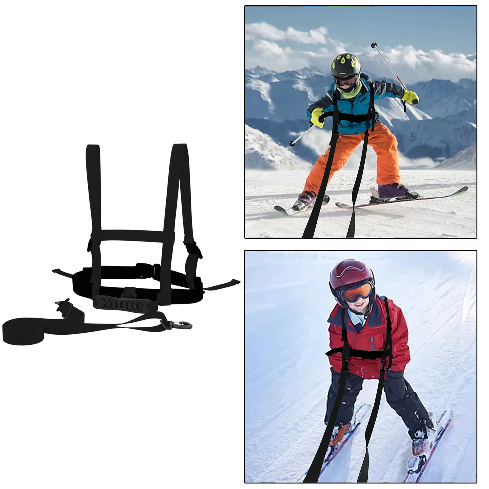 

Children Ski Harness Safety Shoulder Strap Leash Equipment for Skateboarding Training Snowboard Beginner Skating Slopes