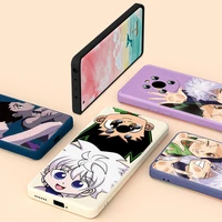 cute anime killua zoldyck for huawei mate 40 30e honor 50 50 30 20 10x 9s 5g se lite pro soft liquid silicone phone case