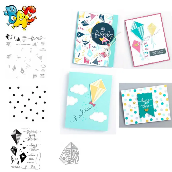 Прозрачные прозрачные штампы для воздушного змея сделай сам скрапбукинга