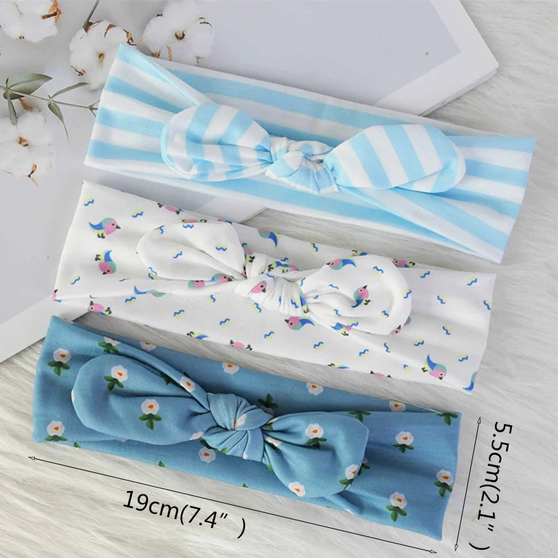 

3Pcs Newborn Toddler Baby Girl Headband Fashion Stars Bow Headband Hair Accessories Kids Turban Head Wrap Birthday Gift Decor