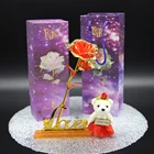 Переливчатая Радуга Роза искусственный цветок наборы набор Love для маленьких девочек подарок для жены и подруги на День святого Валентина Юбилей на свадьбу и день рождения