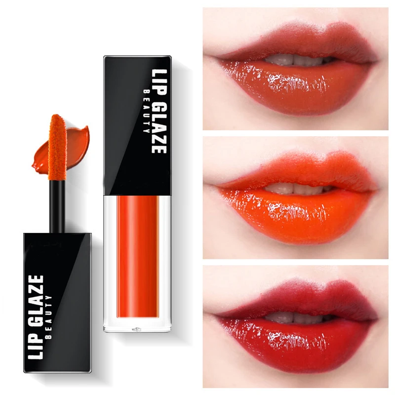 6 цветов глазурь для губ темно-красный матовый Блестящий перламутровый эффект