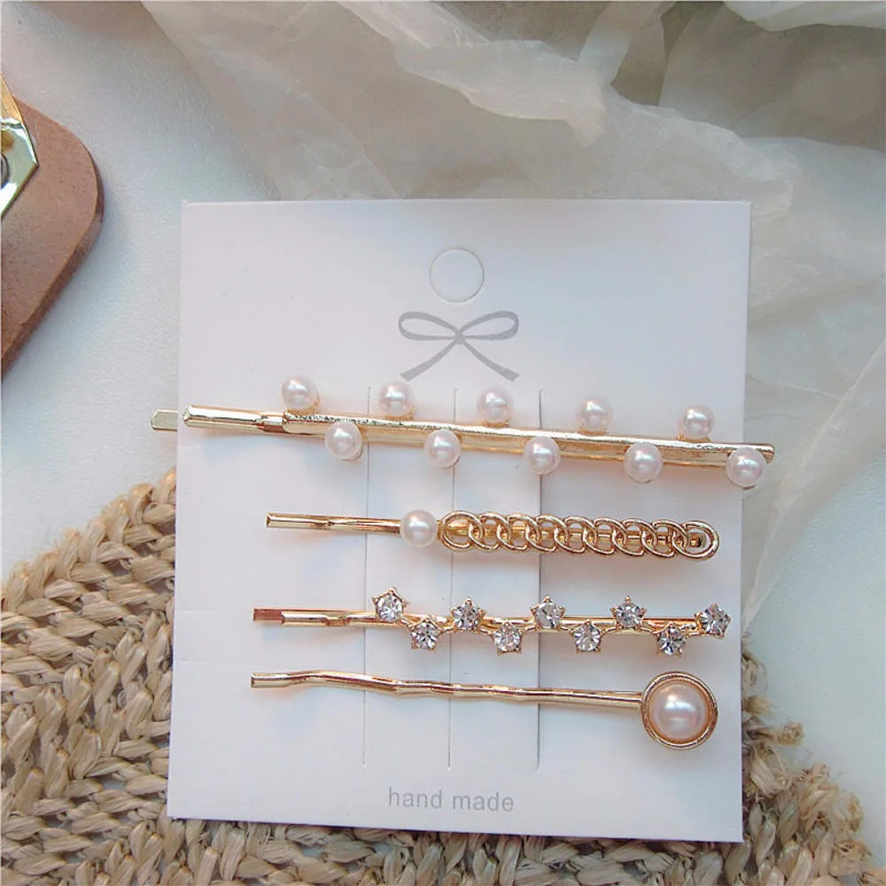 1 компл. Корейские геометрические нестандартные металлические заколки для волос