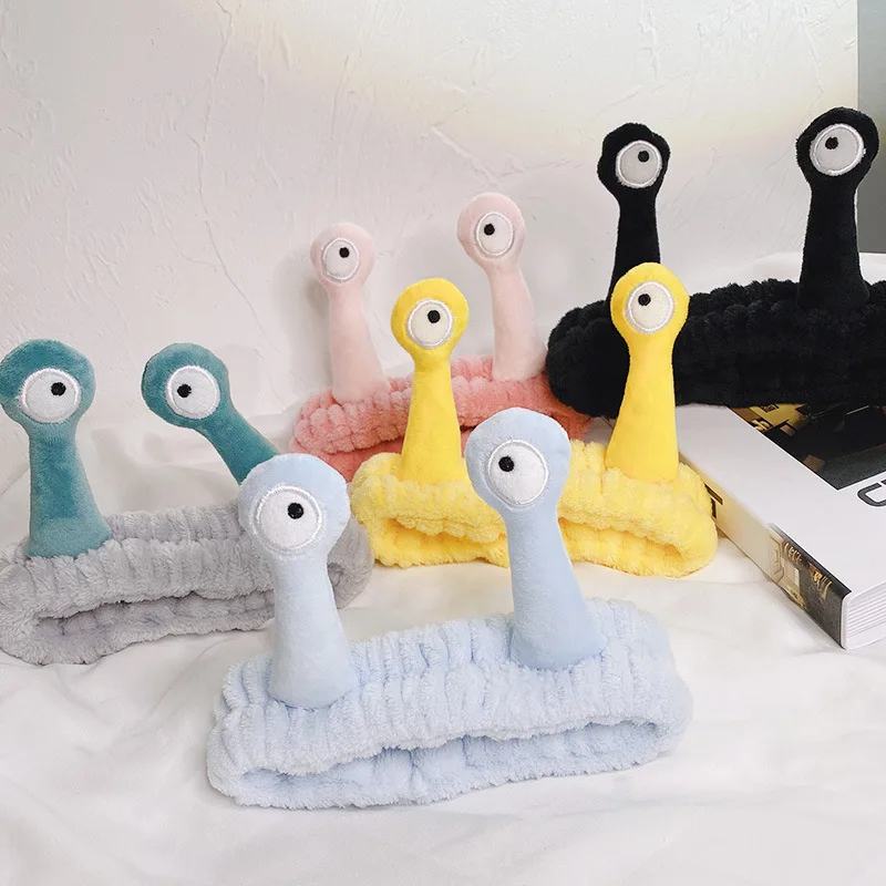 Повязка для волос с мультяшным изображением большого глаза и улитки милая