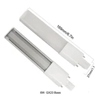 50 шт. Светодиодная лампа G23GX232G72GX7 пожалуйста светильник лампа 6 Вт 2835 smd теплыйхолодный белый точечный светильник 180 градусов с горизонтальным разъемом светильник трубки