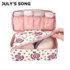 JULY'S SONG женский дорожный бюстгальтер, нижнее белье, органайзер, сумка для косметики, косметики, туалетных принадлежностей, чехол для хранения бюстгальтера, дорожная сумка