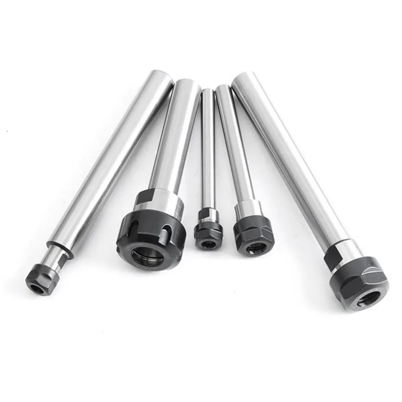 

1 шт. держатель цангового патрона с прямым хвостовиком, фрезерный станок с ЧПУ, Удлинительный стержень C10 до C20 ER11 до ER25 с гайкой