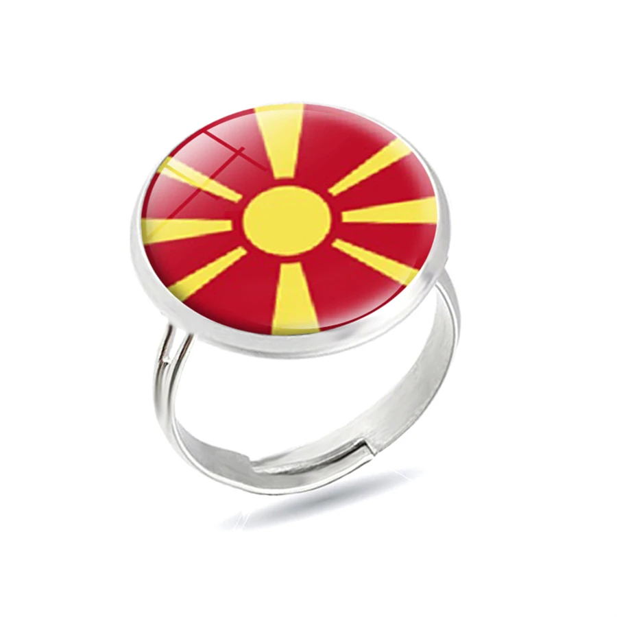 customize National Flag Rings Italy Spain Portugal Greece Vatican Croatia Andorra Slovenia Romania Malta Serbia Jewelry | Украшения и